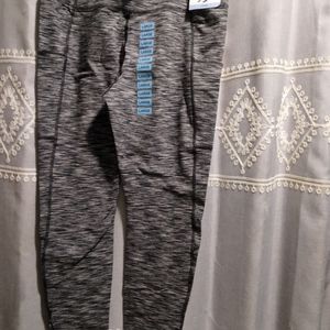 Women's Members Mark Textured Legging Small NWT grey